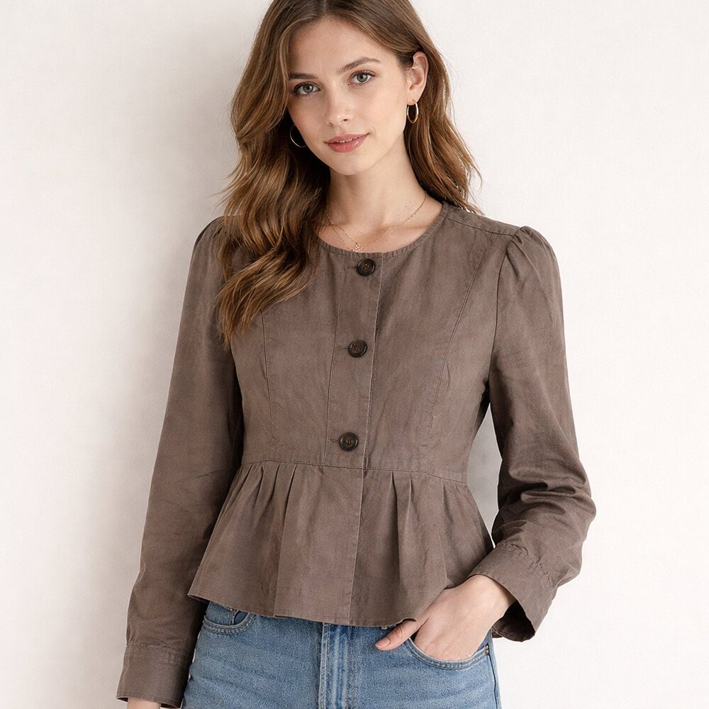 Banana Republic Babydoll Peplum Blazer size 4